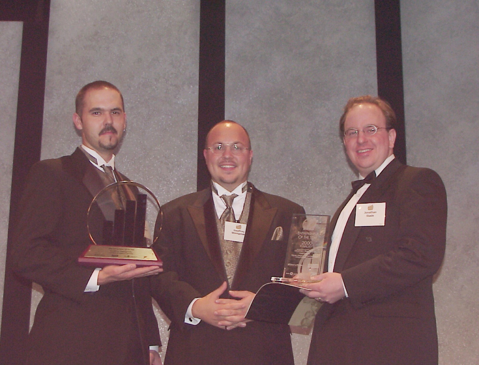 Entrepreneur of the Year 2000 finalist — the CADVision team on stage