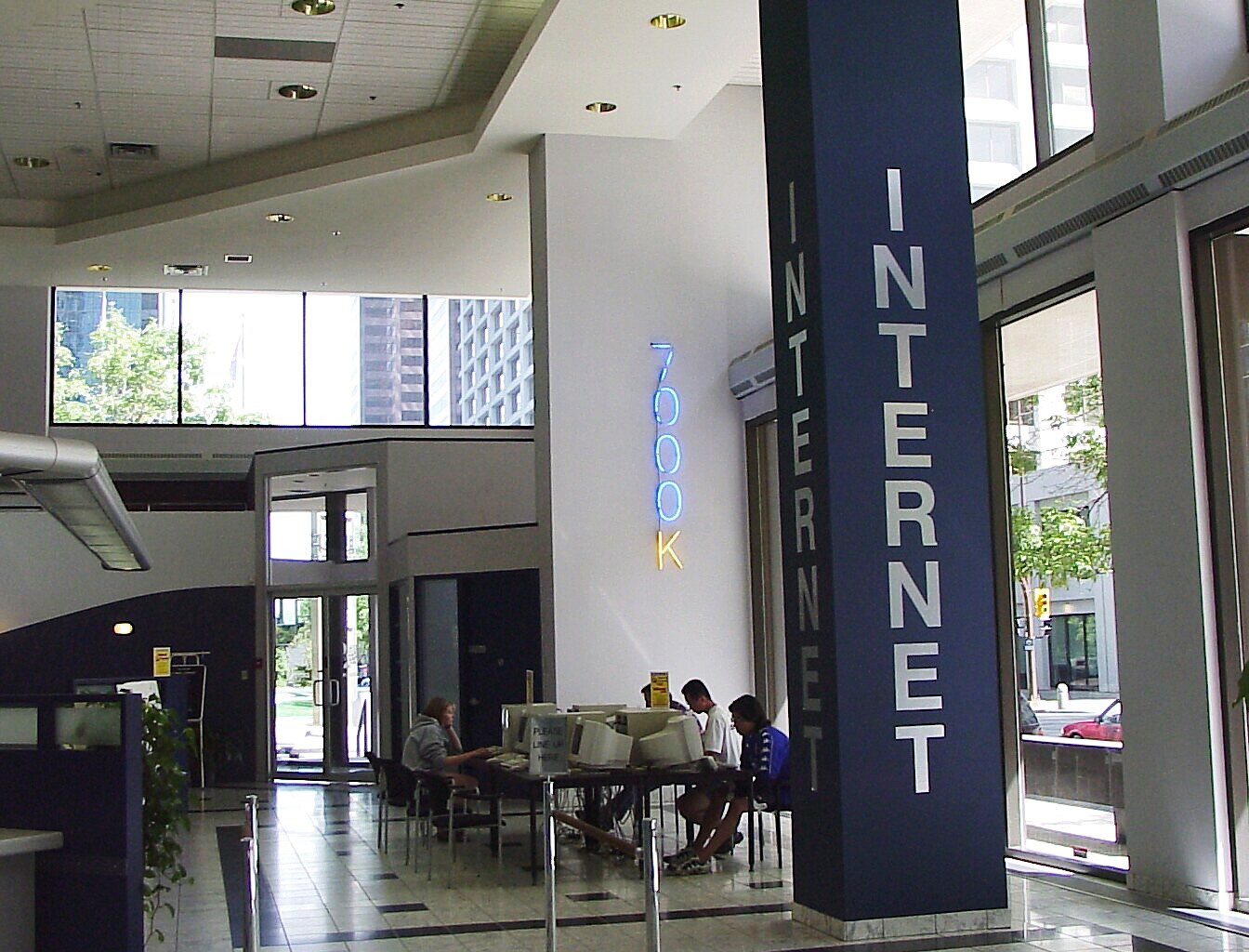 The 7000K Internet centre — public access terminals