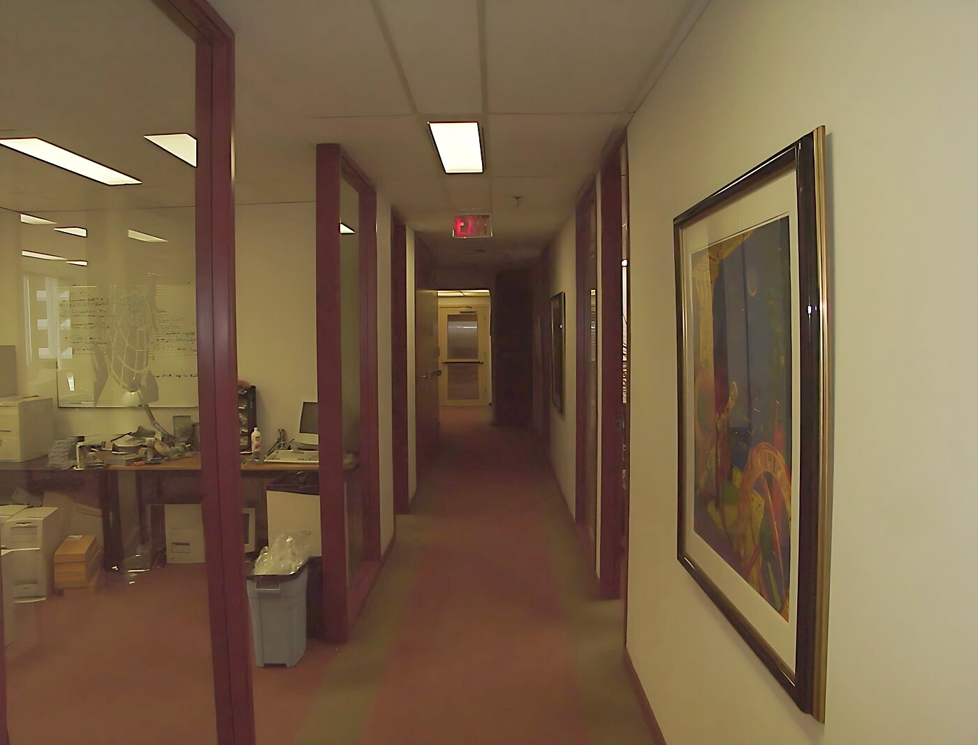 The office hallway
