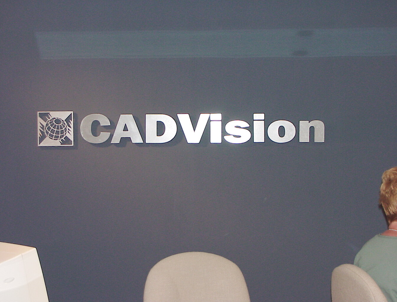 The CADVision wordmark on the wall