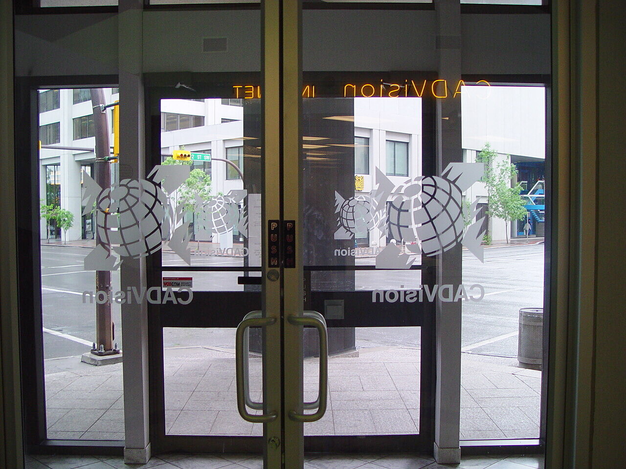 Main Entrance — looking out