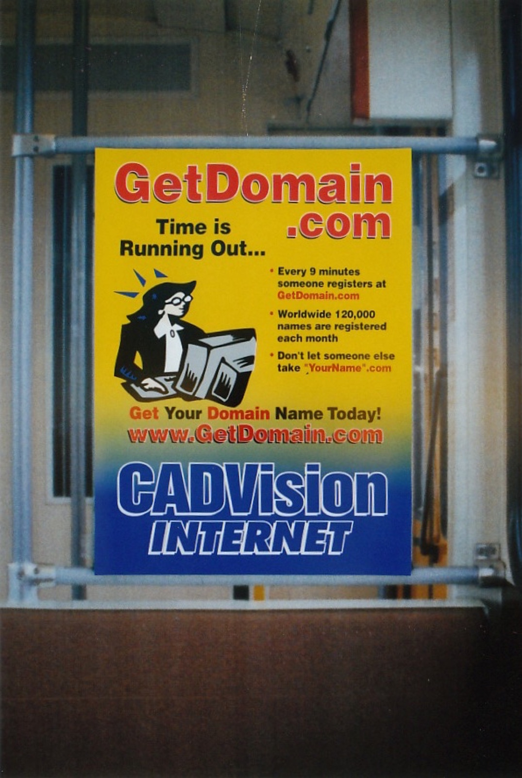 GetDomain poster — Time is Running Out
