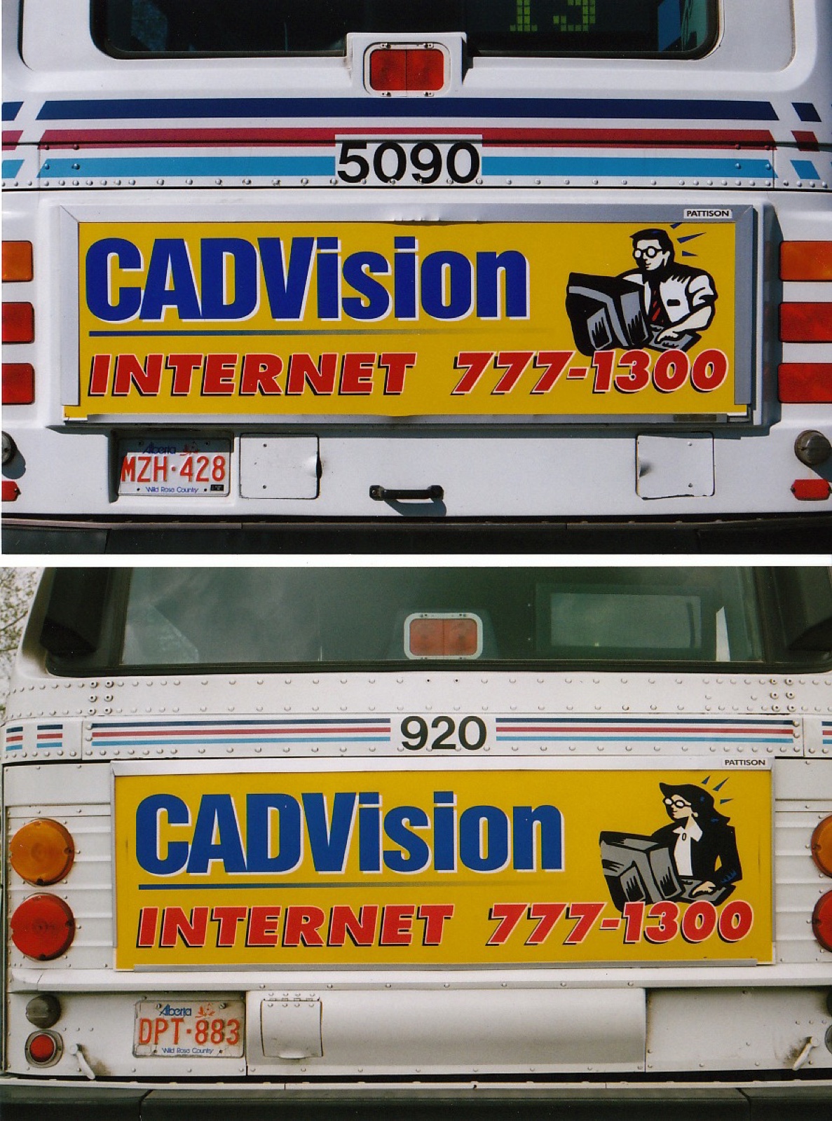 Bus backs — CADVision Internet 777-1300