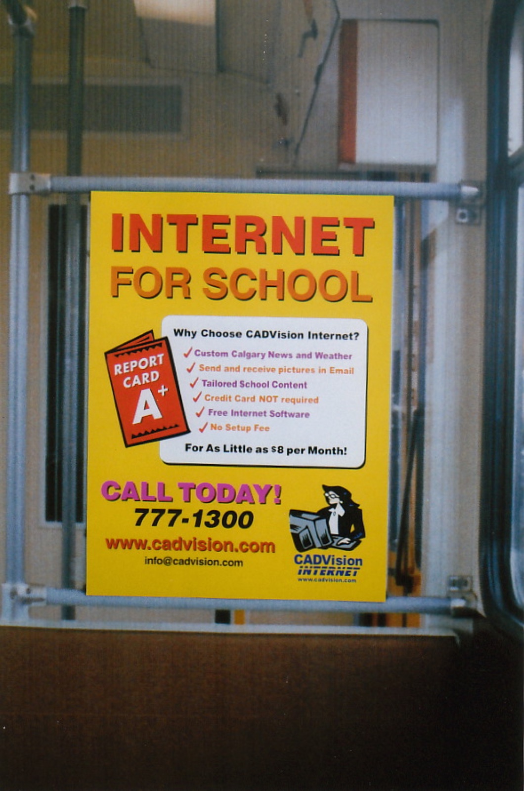 Transit poster — Internet for School
