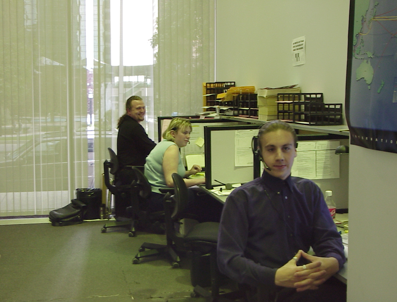 On the phones — headsets and the network map